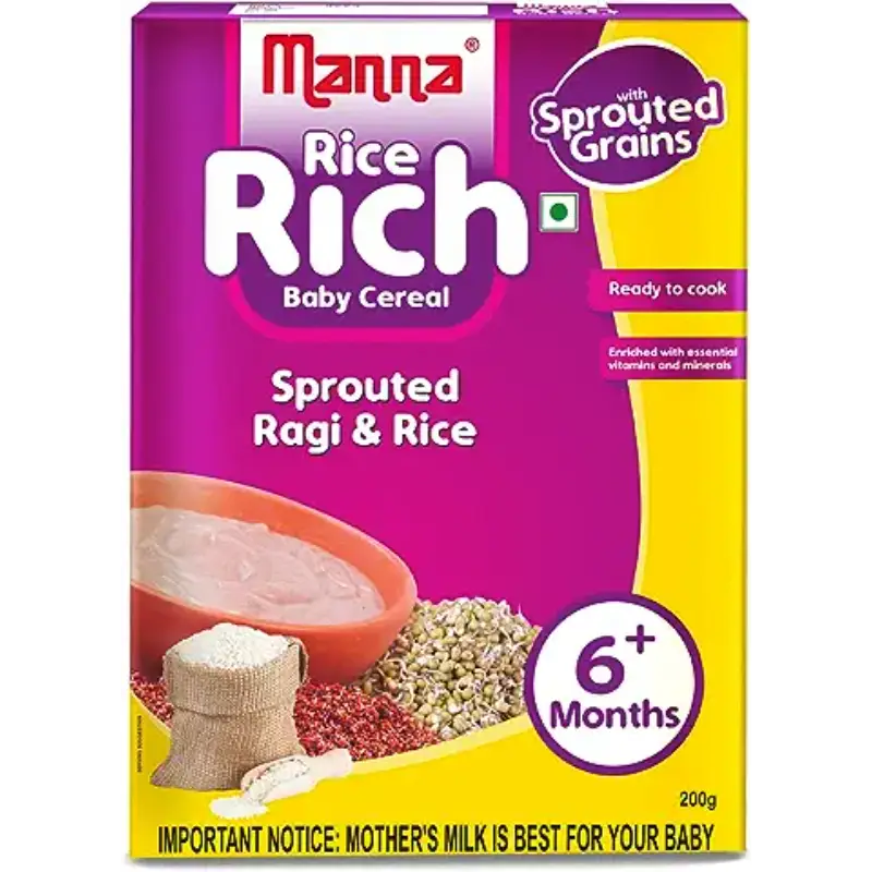 Manna Sprouted Ragi & Rice 200g