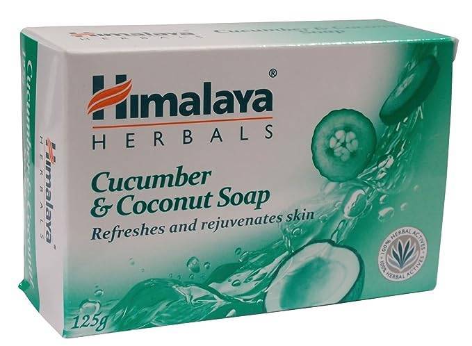 Himalaya Herbals Refreshing Cucumber Soap and Coconut Soap, 125g