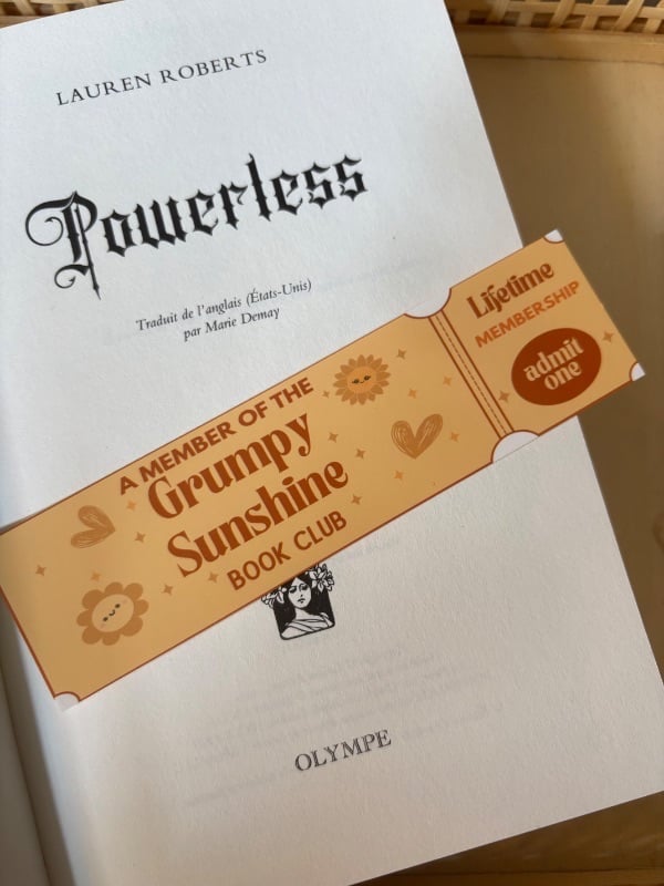 Book Mark : grumpy x sunshine
