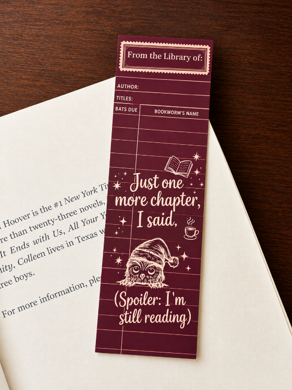 Bookmark : Just one more chapter