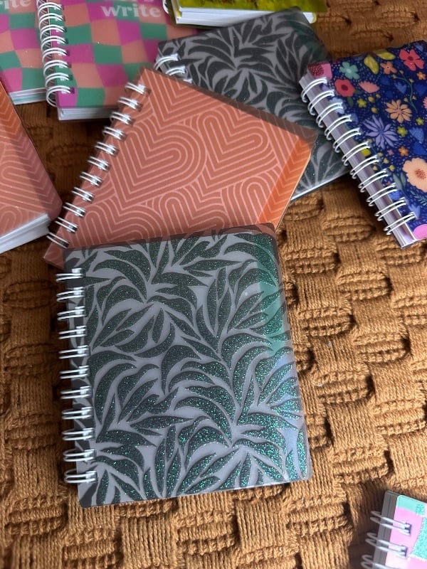 Mini carnet de notes vert