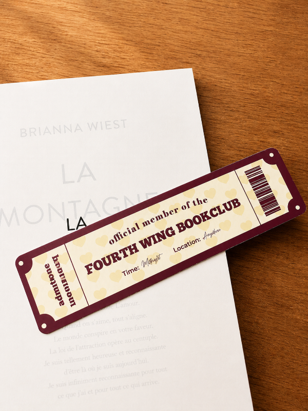 Marque page : fourth wing