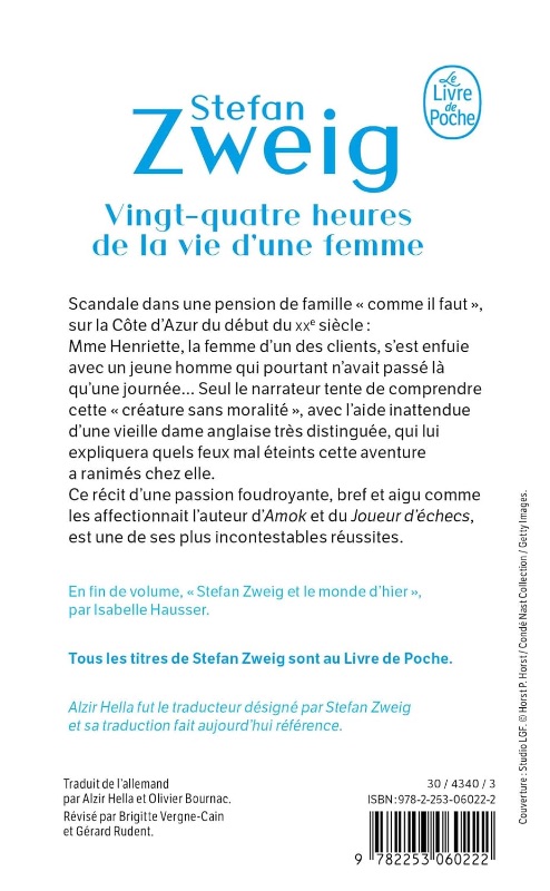 Vingt-quatre heures de la vie d'une femme - Stefan Zweig