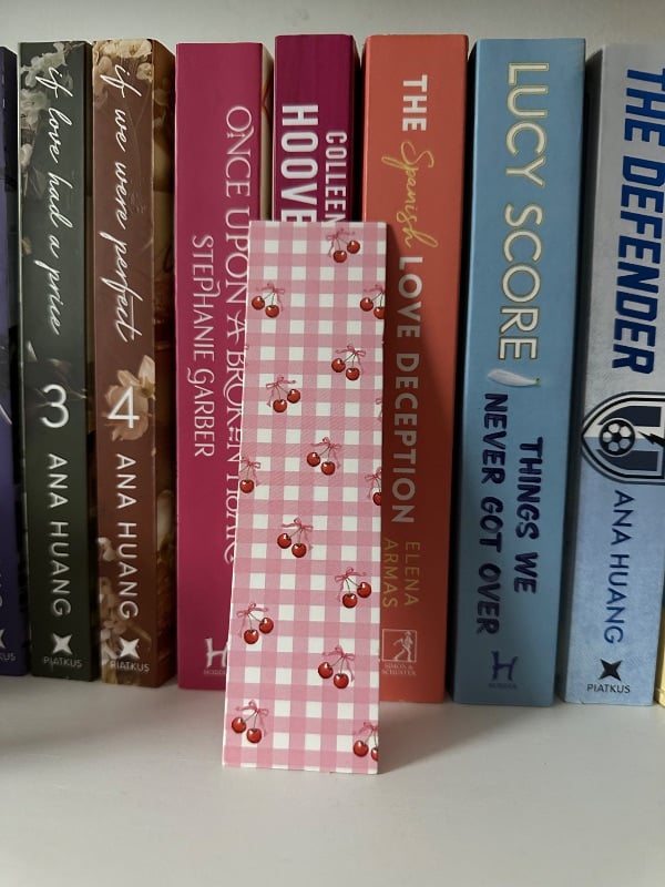 Marque page rose clair