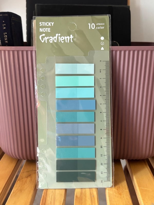 Post-it d'annotation : vert et bleu