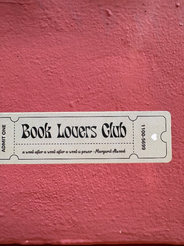 Marque page : book lover club
