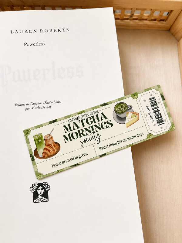 Mini marque-page matcha