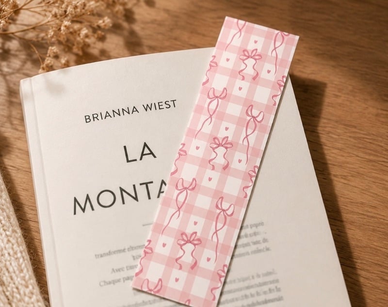 Pink bookmark