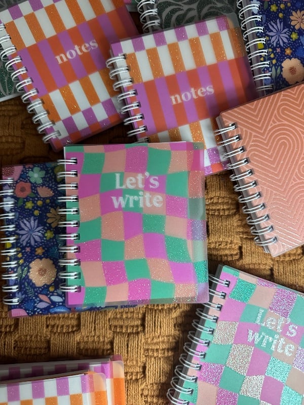 Mini carnet de notes à motifs
