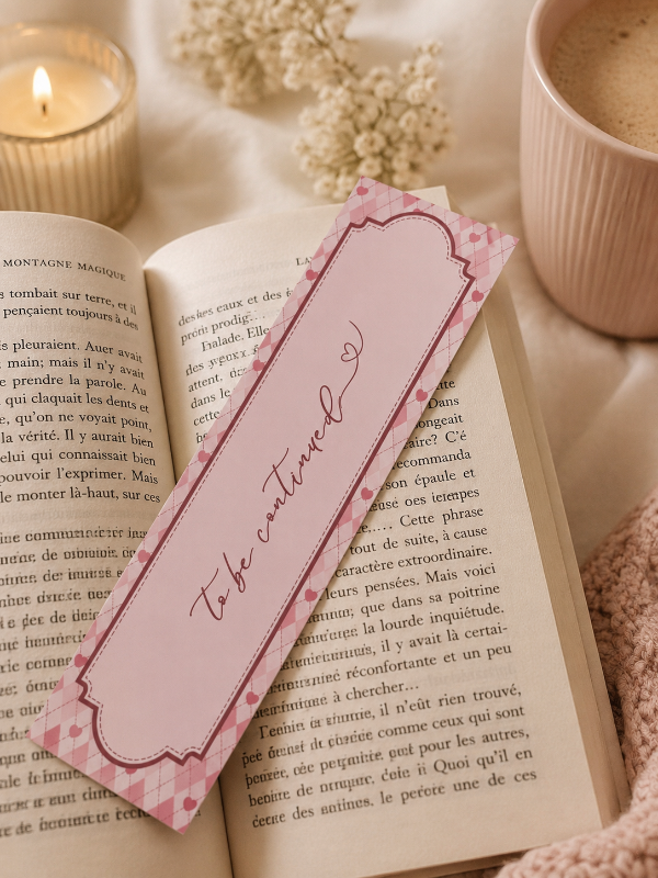 Pink bookmark : To be continued...