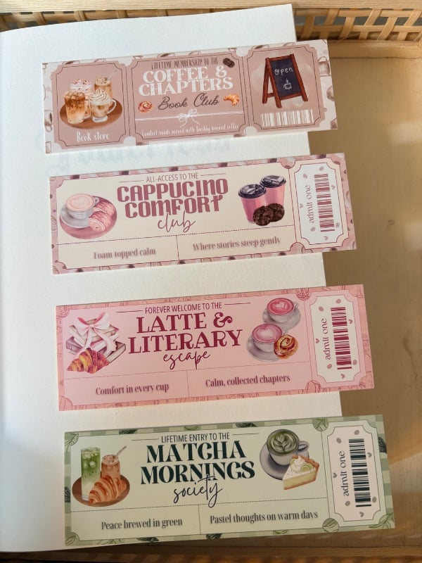 Lot de 4 mini marque-pages