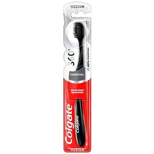 Зубна щітка Colgate 360 Charcoal Medium середня