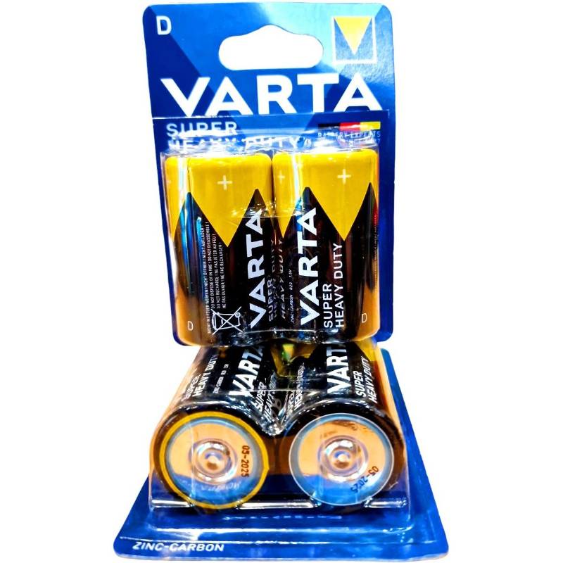 Батарейка бочка Varta D/R20 1.5V сольова (24шт/уп)