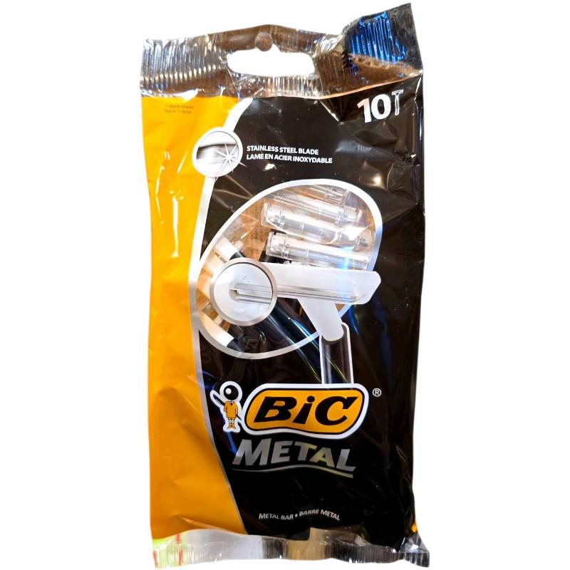 Одноразові бритви для гоління станок BIC Metal (10шт/уп)