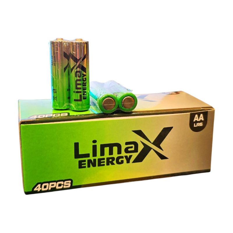Батарейка пальчик Limax Energy AA/LR6 1.5V лужна (40шт/уп)