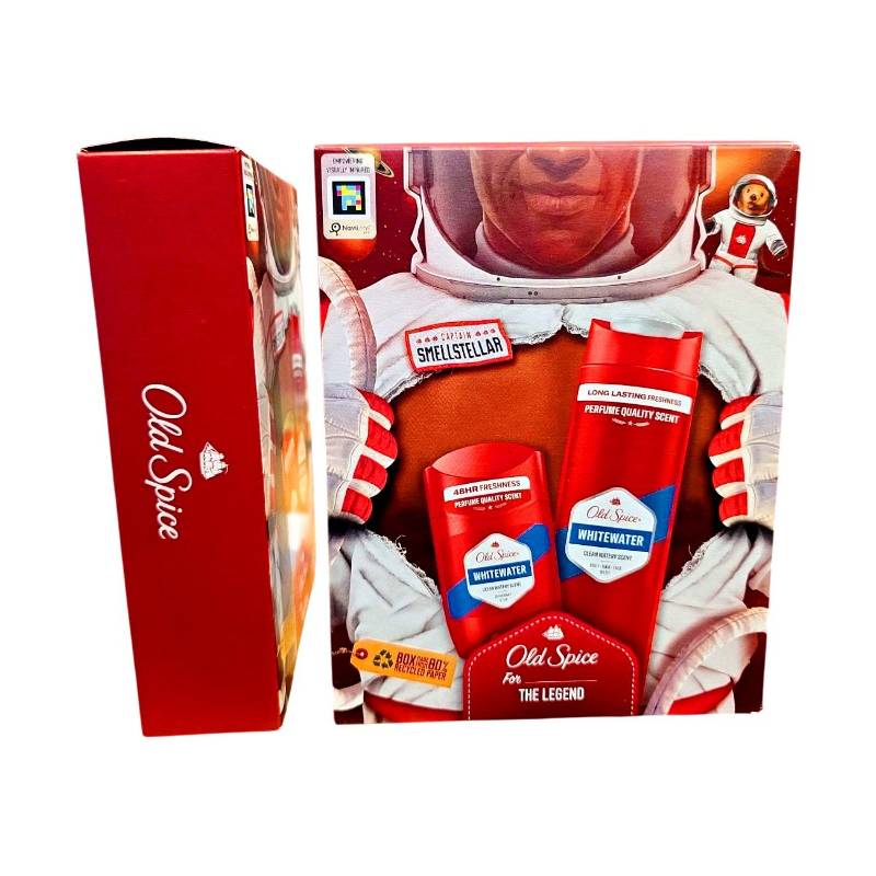 Подарунковий набір чоловічий Old Spice Astronaut Whitewater (Гель для душу 3в1 250мл + Твердий дезодорант 50мл)