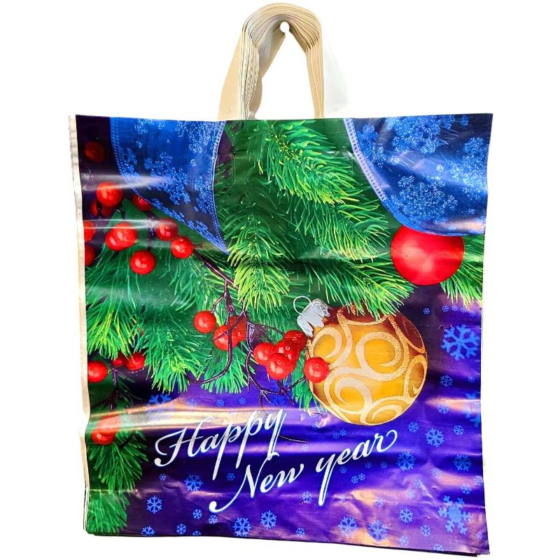 Пакет подарунковий Новорічний #4 (38х41)см