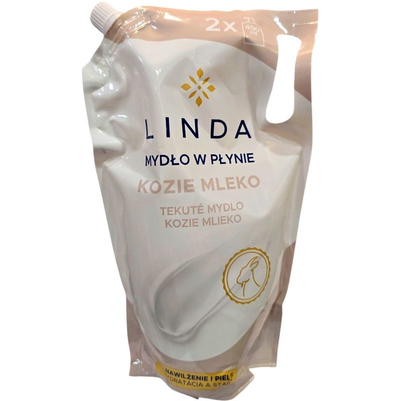 Мило рідке кремове Linda 1л Козяче молоко