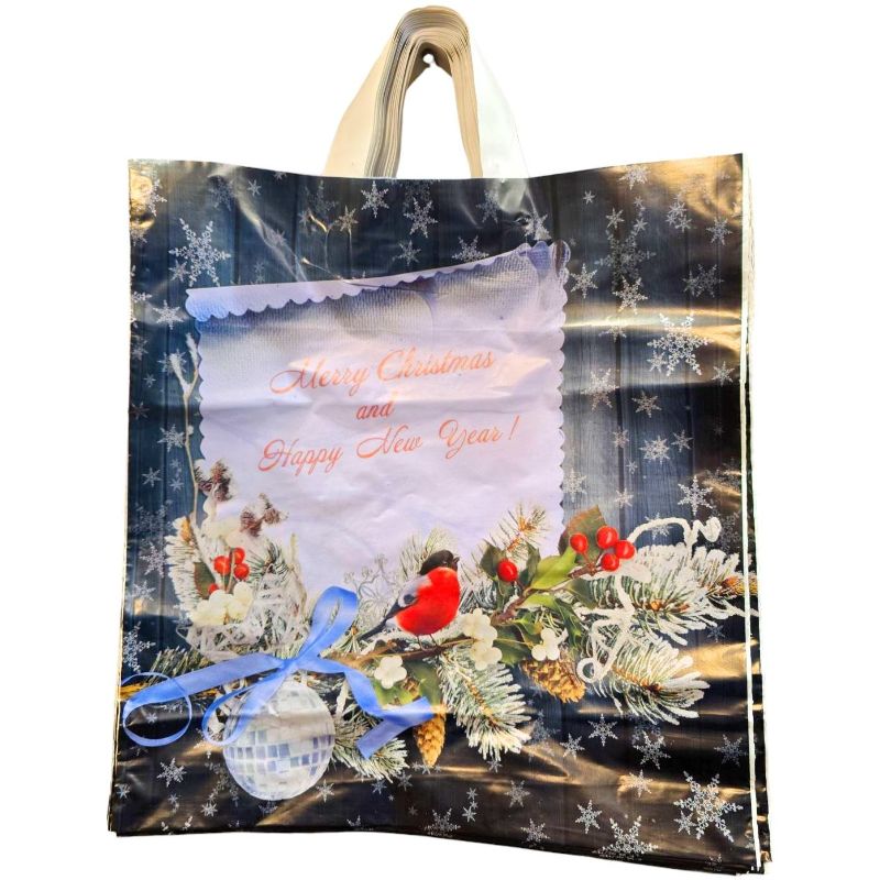 Пакет подарунковий Новорічний #5 (38х41)см