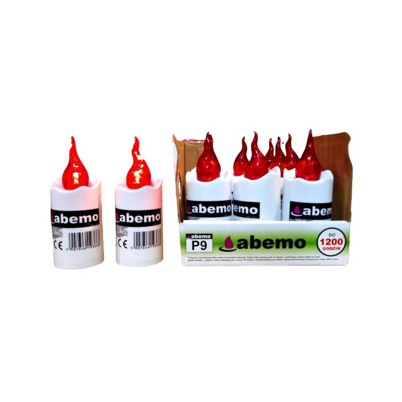 Свічка світлодіодна Abemo LED (2xAA) Червона для лампадок