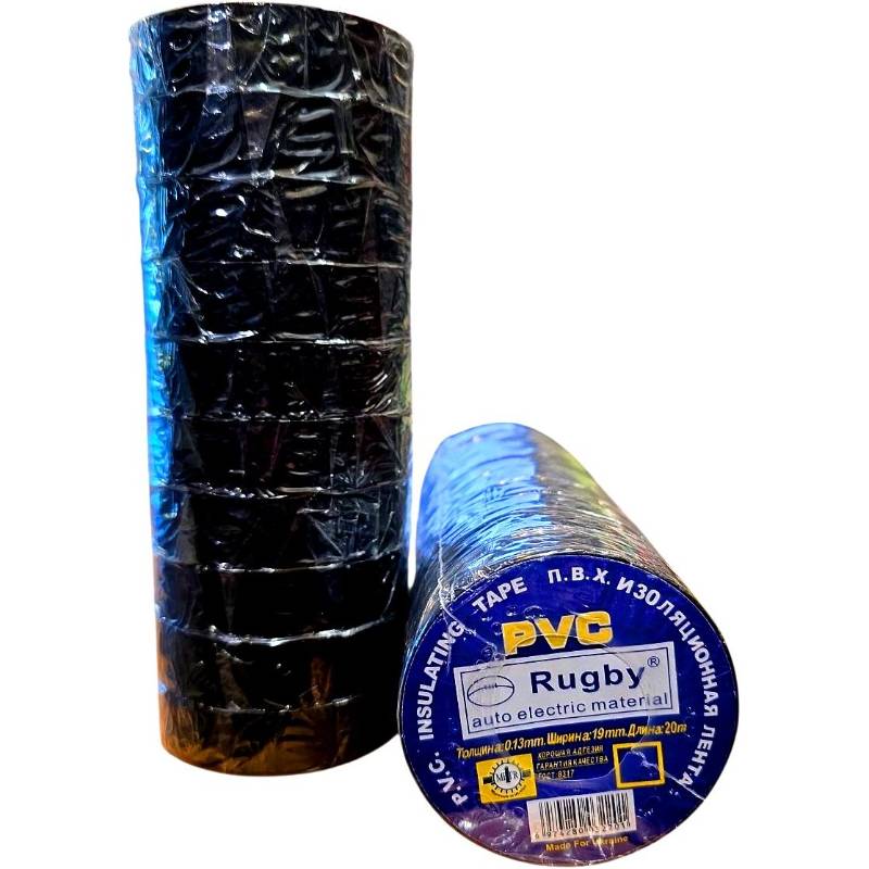 Ізолента ПВХ 20м чорна Rugby
