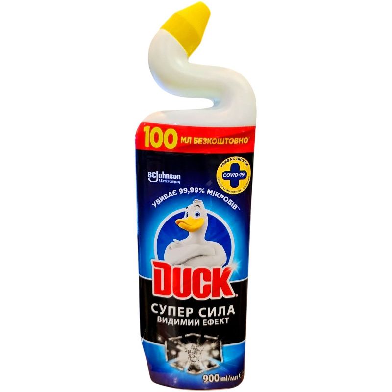 Засіб очищувач туалету Duck Супер сила 900мл