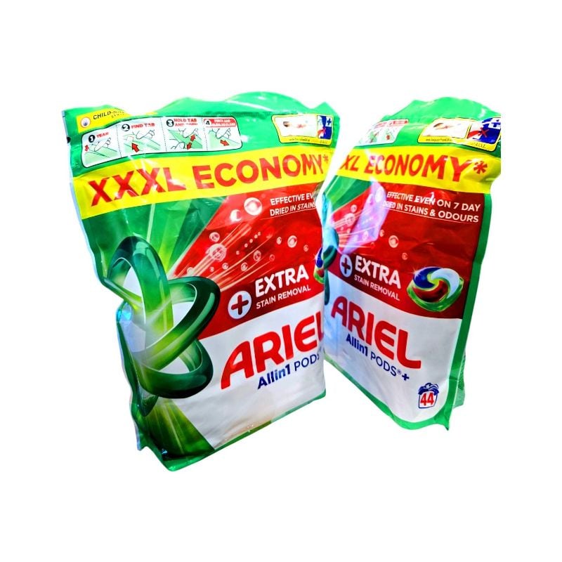 Капсули для прання Ariel Extra Stain (44шт/уп) Екстра видалення плям