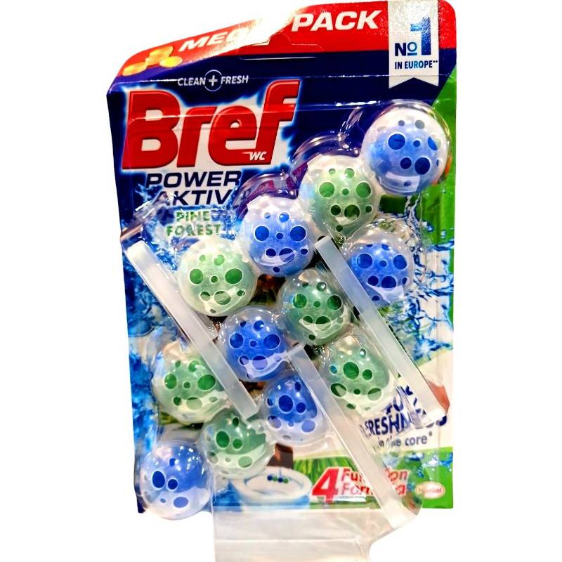Блоки туалетні для унітазу Bref Power Activ (3шт/уп) Сосна