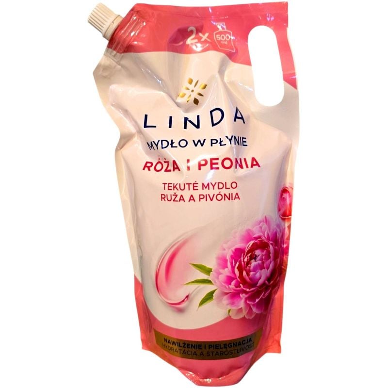 Мило рідке кремове Linda 1л Троянда і Піонія