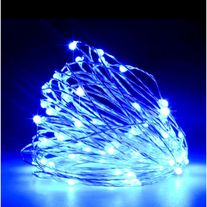 Гірлянда Роса 40 LED 4м (3xAA) Синя