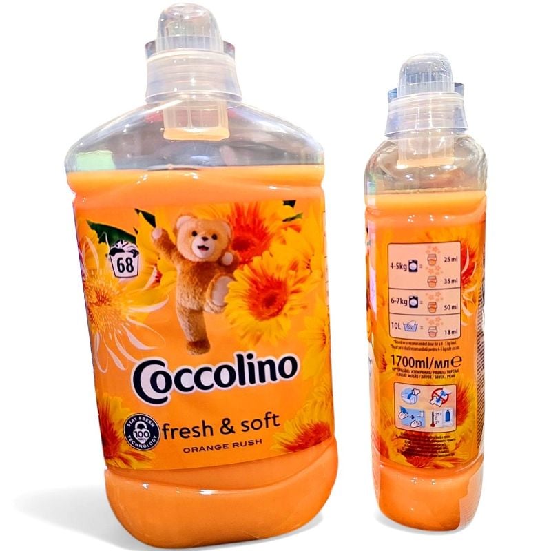 Кондиціонер ополіскувач для білизни Coccolino Orange Rush 1,7л Апельсиновий Порив