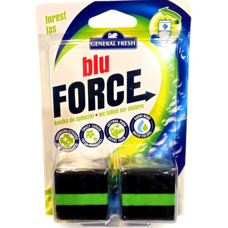 Таблетки в бачок унітазу General Fresh Blu Force Ліс (2шт/уп) 100г
