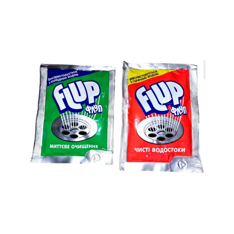 Засіб очищувач труб Flup (холодна/гаряча) 60г