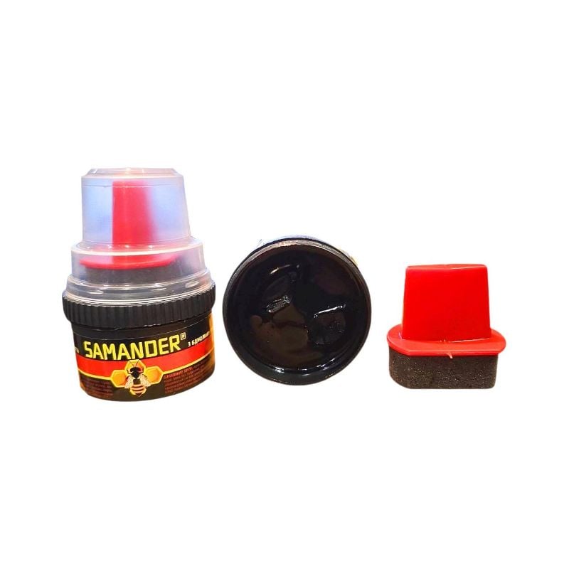 Крем фарба для взуття Чорна 60мл Samander