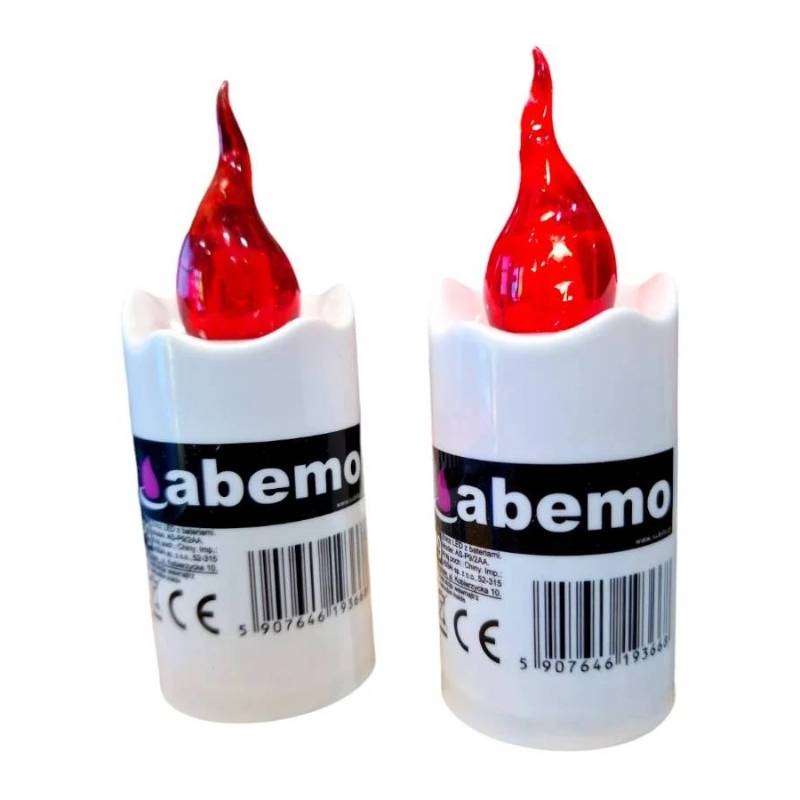 Свічка світлодіодна Abemo LED (2xAA) Червона для лампадок