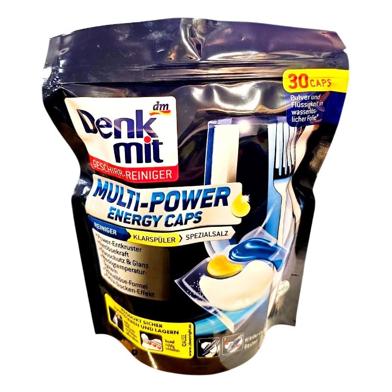Капсули таблетки для посудомийки Denk Mit Multi Power (30шт/уп)