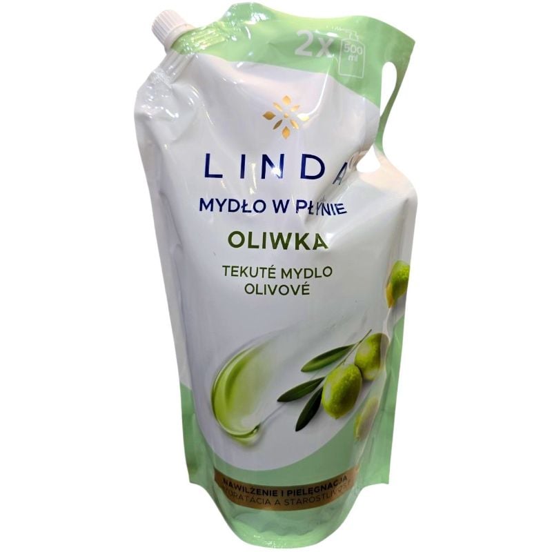 Мило рідке кремове Linda 1л Оливка