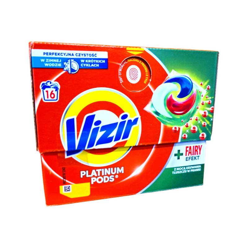Капсули для прання Vizir Platinum + Fairy Efekt (16шт/уп)