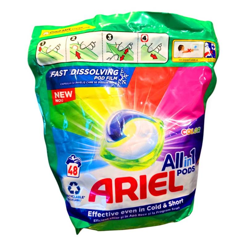 Капсули для прання Ariel Color (48шт/уп) колір