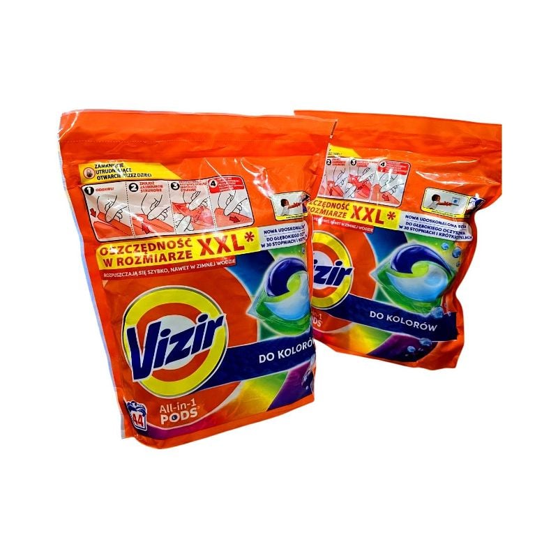 Капсули для прання Vizir (44шт/уп)
