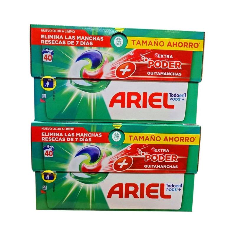 Капсули для прання Ariel (40шт/уп) плямовивідник 4 компоненти