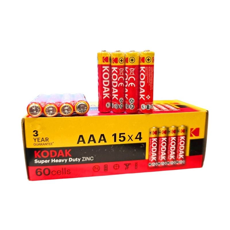 Батарейка мініпальчик Kodak Extra Heavy Duty AAА/R03 1.5V сольова (60шт/уп)
