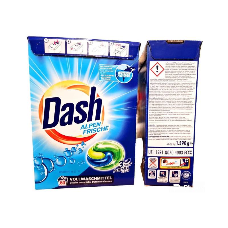 Капсули для прання Dash (60шт/уп) Три компоненти