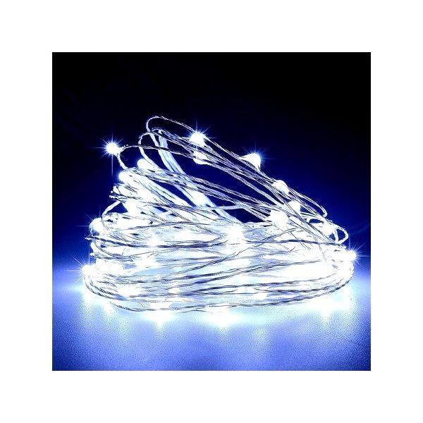 Гірлянда Роса 40 LED 4м (3xAA) Біла