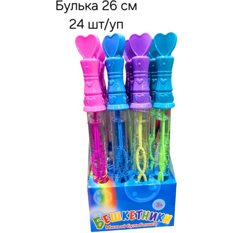 Мильні бульбашки Палка 26см асортимент