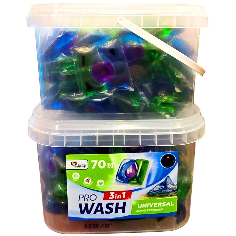 Капсули для прання Pro Wash (70шт/уп) Альпійська свіжість універсальні
