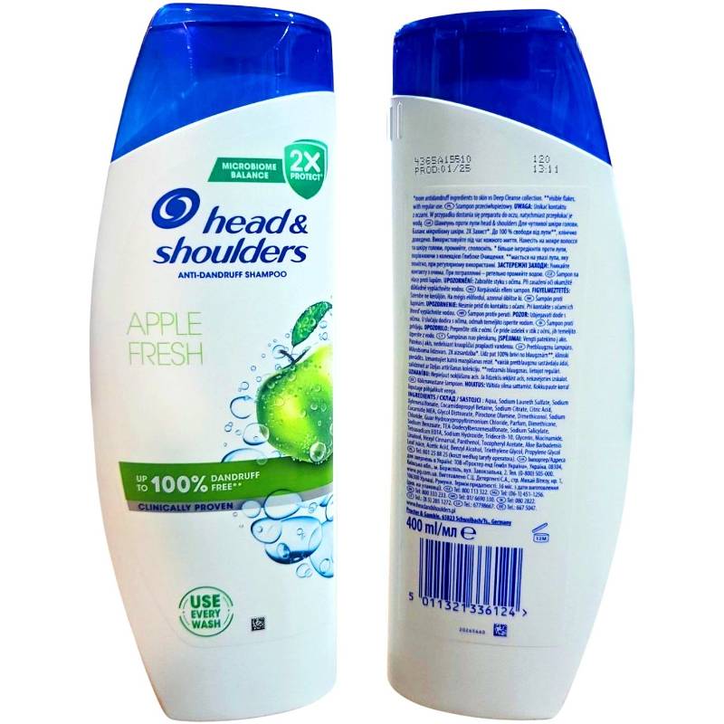 Шампунь для волосся Head & Shoulders 400мл Оригінал