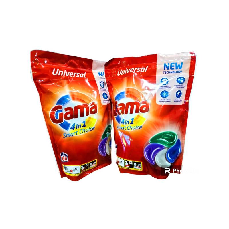 Капсули для прання Gama (60шт/уп)