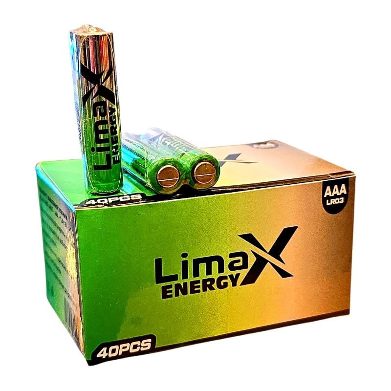 Батарейка мініпальчик Limax Energy AAA/LR03 1.5V лужна (40шт/уп)