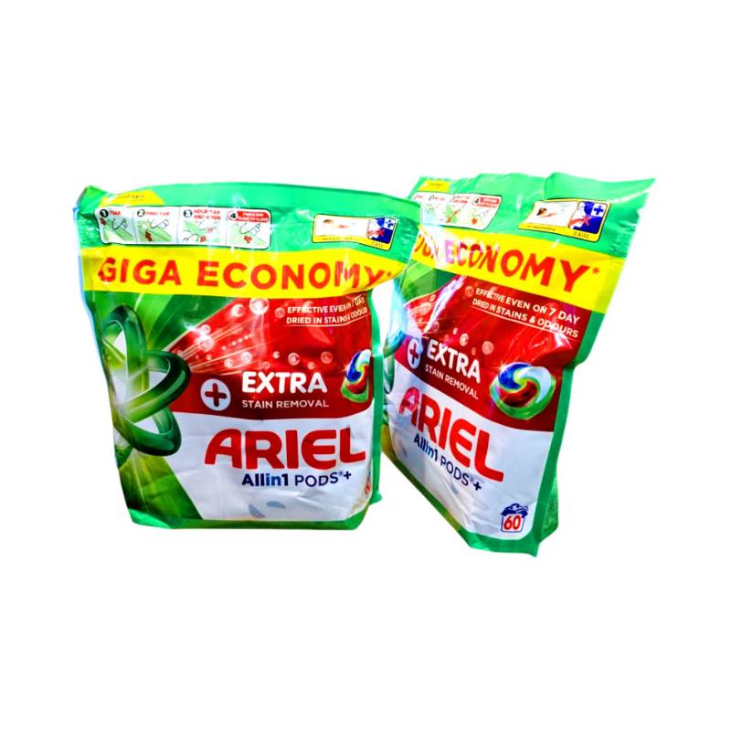 Капсули для прання Ariel Extra Stain (60шт/уп) Екстра видалення плям